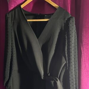 ASOS Curve Black Long Sleeve Dress